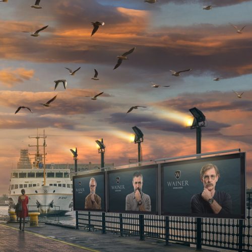 Wainer x İstanbul: billboard campaign social media post